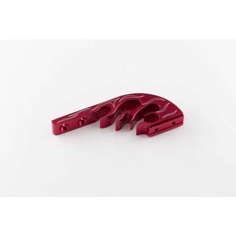 PMI Drop Forward- Red w/ Flame Laser Engraving